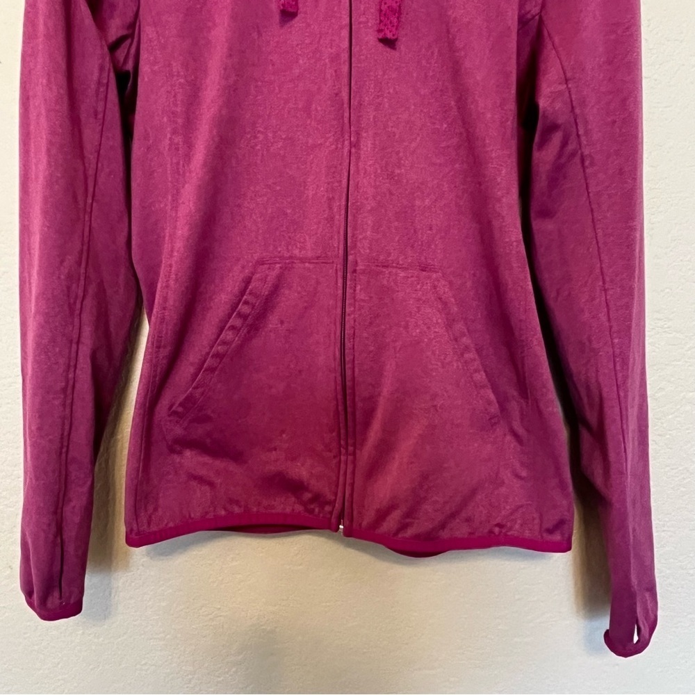 The North Face Fave Lite Full-Zip Magenta or Purple Hoodie Size Medium RN 61661 - Picture 4 of 12